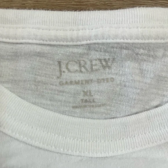 J. Crew Men’s White Long Sleeve Tee - Picture 4 of 4